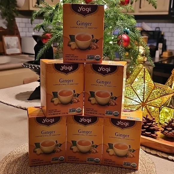 6 NEW Yogi Ginger Tea Boxes 16 ct each - Picture 1 of 5